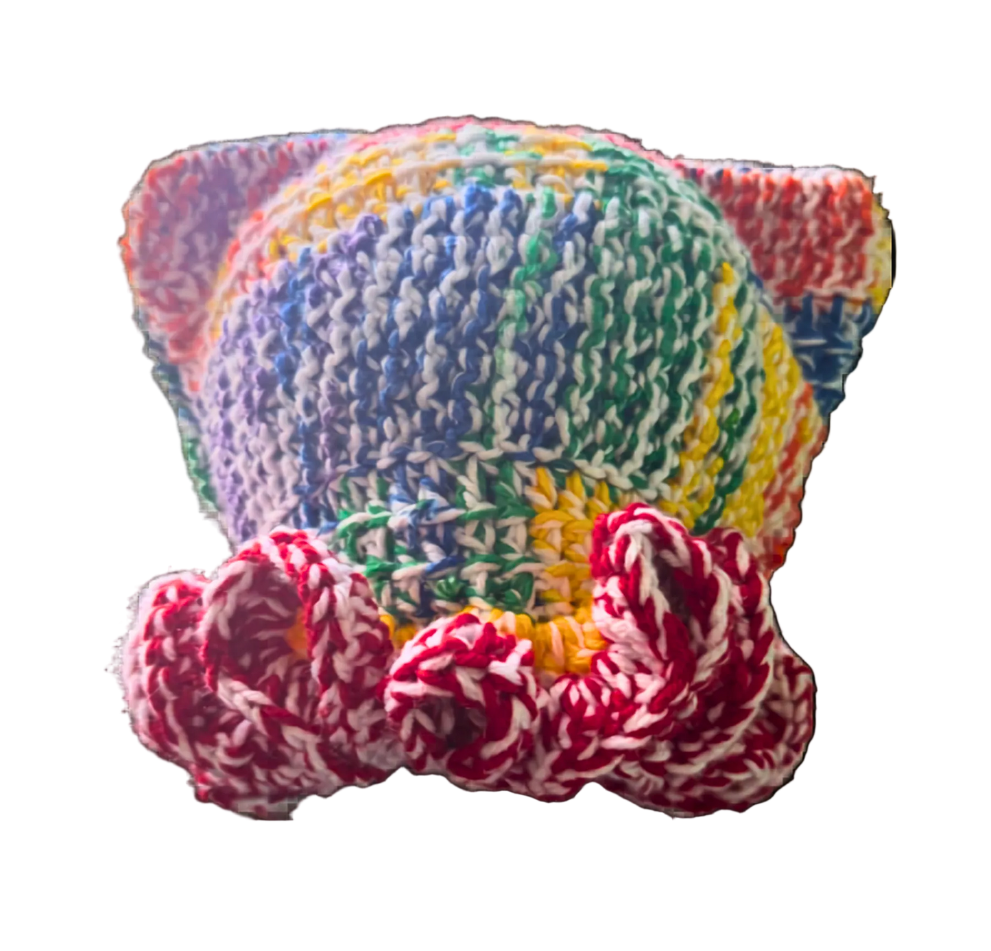 Splatter Two Layer Ruffle Hat - Inspired by Paint Palettes, Rainbow Streaks & Creative Expression